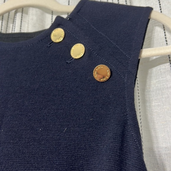 Navy Blue knit Tory Burch dress - Picture 3 of 6